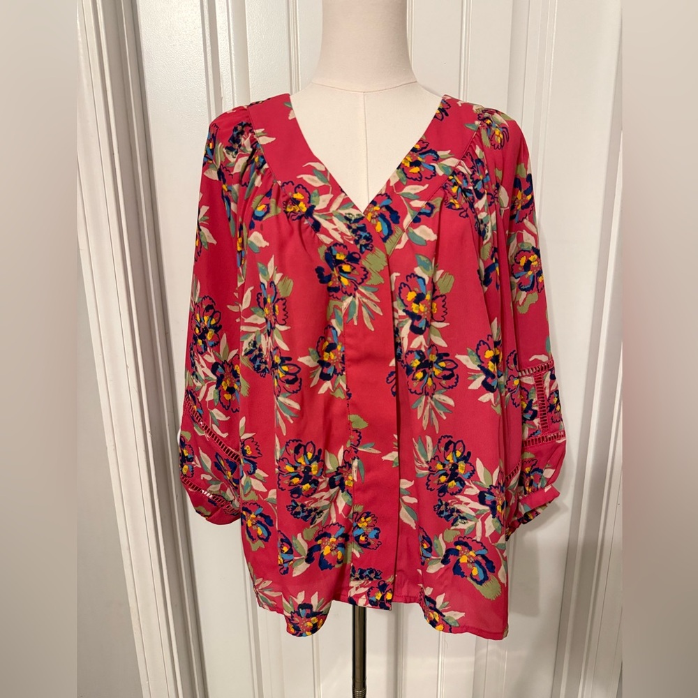 Zac & Rachel Vibrant Floral Blouse